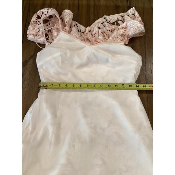 Club Monaco NAWALE DRESS ROBE PINK MIX/ROSE floral tier lace Mini dress nwt 4 - Picture 7 of 15